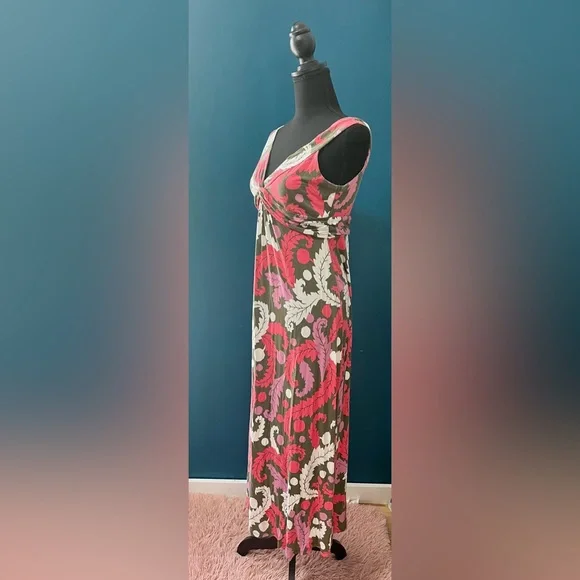 Boden Maxi Dress Jersey Floral Print Tank Sleeveless Multi Colors 8P - Picture 2 of 6